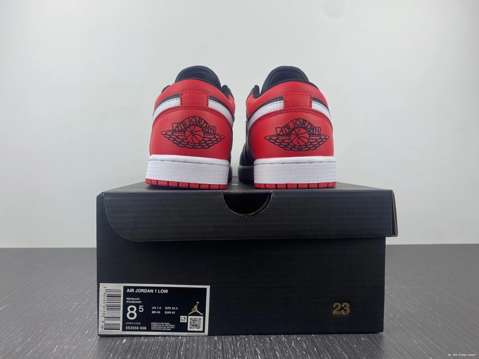 “Alternate Low Bred Air 553558-066 Toe” Jordan 1 0911